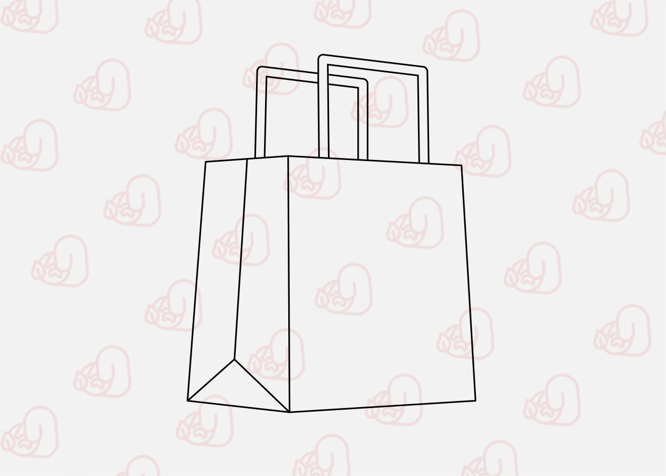 Модели бумажных пакетов с плоской ручкой